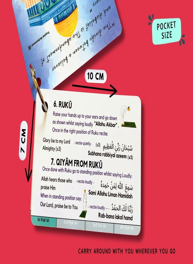 Hidaya Prints How to Pray Salah: A Step-by-Step Guide on How to Pray for Muslims and Reverts, Islamic Gift Ramadan, Quran Tranliterations and Translations - Image 5